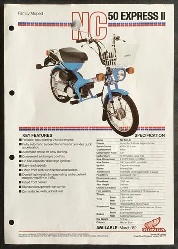 Honda nc50 express moped - nc50, ii