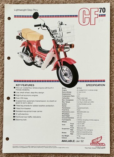 Honda cf70 lightweight - cf70,