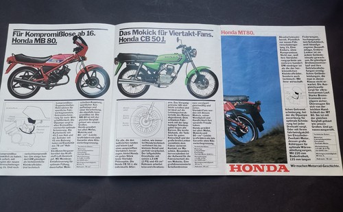 Motorrad moped mofa prospekt - moped,