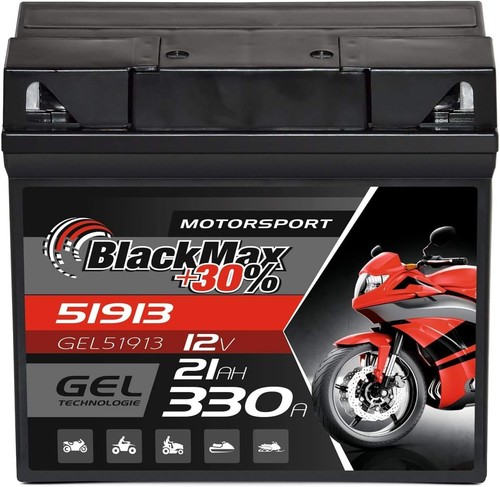 Gel motorradbatterie 12v - gel, 21ah